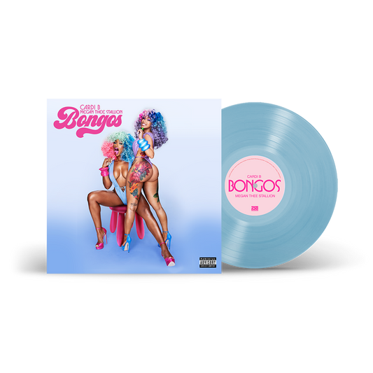 BONGOS (feat. Megan Thee Stallion) Baby Blue 12” Vinyl