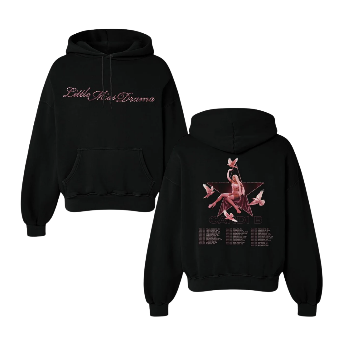 Little Miss Drama Rhinestone Tour Hoodie