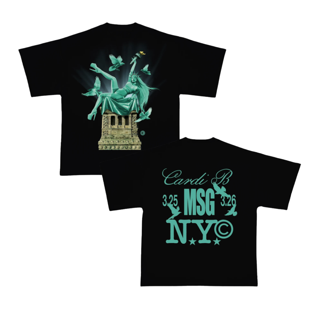 MSG Exclusive Tee (Black) – Cardi B